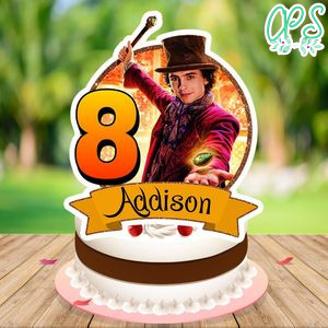 Wonka Cake Topper Template Printable Instant Download