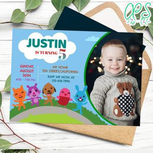 Sago Mini Invitation Customizable Template to Print at Home Instant Download