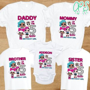 LOL Surprise Dolls Girl Family Birthday Party PNG file template