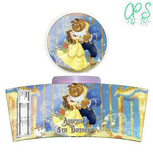 Beauty And Beast Cotton Candy Label Template To Print At Home Instant Download