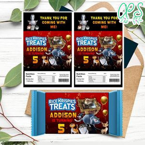 Cats in the museum Rice Krispies Treats Template Printable Instant Download