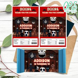 Doors scary game Rice Krispies Treats Template Printable Instant Download