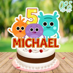 Super simple bumble nums Cake Topper Template Printable Instant Download