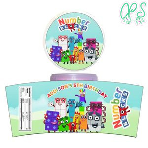 Numberblocks Cotton Candy Label Template To Print At Home Instant Download