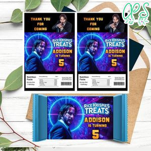 John wick Rice Krispies Treats Template Printable Instant Download