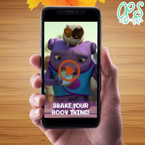 Boov Birthday Video Invitation Digital Template Customizable Instant Download