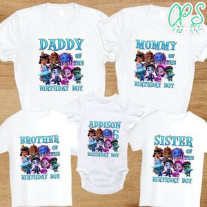 Super Monster Family Birthday T-Shirt