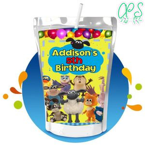 Timmy Time Capri Sun Birthday Labels Digital File Printable Instant Download