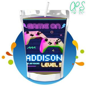 Video game Capri Sun Birthday Labels Digital File Printable Instant Download