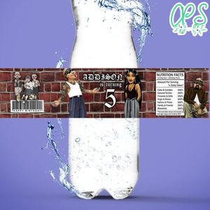 Cholo Birthday Water Bottle Label Template To Print At Home Instant Download