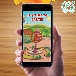 Henry Hugglemonster Birthday Video Invitation Digital Template Customizable Instant Download