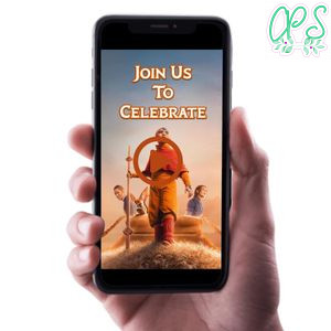 Last Airbender Birthday Video Invitation Digital Template Customizable Instant Download