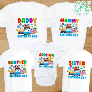 Leo the truck Family Birthday PNG file template