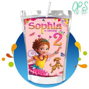 Fancy Nancy Capri Sun Birthday Labels Digital File Printable Instant Download