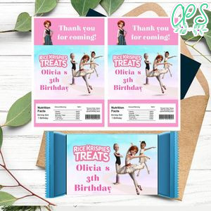 Ballerina film Rice Krispies Treats Template Printable Instant Download