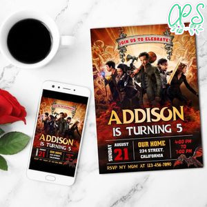 Dungeons And Dragons Mobile Invite Customizable Template Instant Download