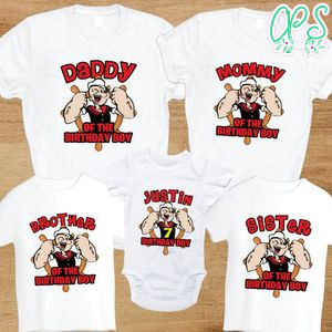 Popeye Birthday Family Trip Vacation PNG file template