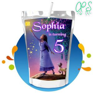Wish Disney Movie Capri Sun Birthday Labels Digital File Printable Instant Download