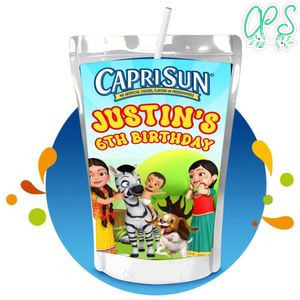 Infobells Capri Sun Birthday Labels Digital File Printable Instant Download
