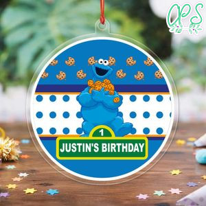 Cookie Monster Acrylic Ornament Birthday Gift
