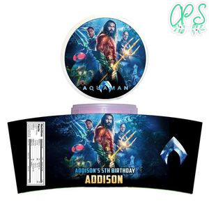Aquaman 2 Cotton Candy Label Template To Print At Home Instant Download
