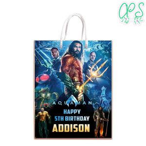 Aquaman 2 Gift Bag Label Template Printable Instant Download