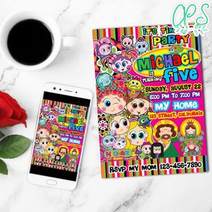 Distroller Birthday Invitation Customizable Template to Print at Home Instant Download