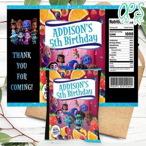 Super Monster Birthday Party Fruit Snack Bag Digital File Printable Instant Download