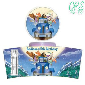 Little Blue Truck Cotton Candy Label Template To Print At Home Instant Download