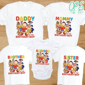 Noddy And Friends Family Birthday PNG file template