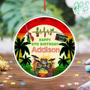 Reggae Acrylic Ornament Birthday Gift