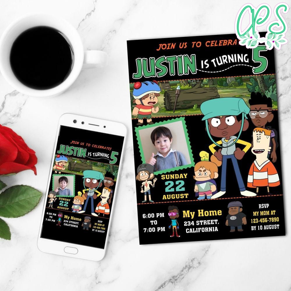 Craig Of The Creek Birthday Mobile Invite Customizable Template Instant Download