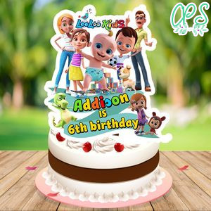 LooLoo Kids Birthday Cake Topper Template Printable Instant Download