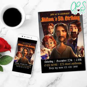 The King of Kings Invitation Customizable Template to Print at Home Instant Download