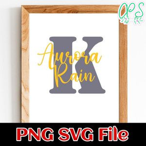 Aurora Rain Name Customer Request PNG file template