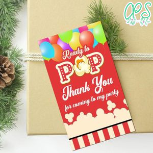 Ready To Pop Baby Shower Thank You Tag Customizable Template To Print At Home Instant Download