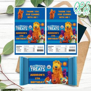 Bear in the big blue house Rice Krispies Treats Template Printable Instant Download