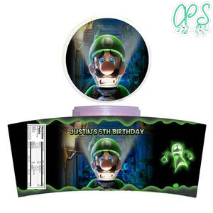 Luigi’s Mansion Cotton Candy Label Template To Print At Home Instant Download