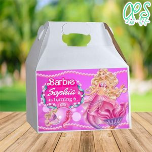 Sirena Barbie Gable Box Digital File Printable Instant Download