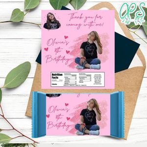 Piper Rockelle Candy Bar Label Customizable Template Instant Download