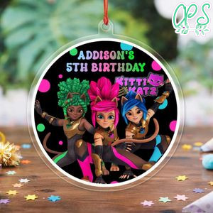 Kitti Katz Acrylic Ornament Birthday Gift