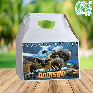 Megalodon Monster Gable Box Digital File Printable Instant Download