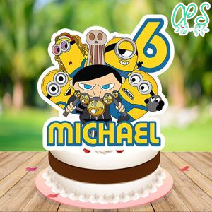 Minions the rise of Gru Cake Topper Template Printable Instant Download