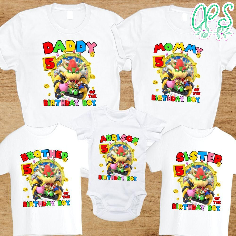 Bowser Family Birthday Party PNG file template