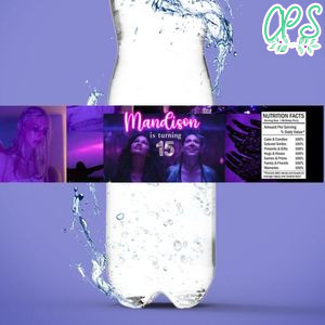 Euphoria Birthday Water Bottle Label Template To Print At Home Instant Download