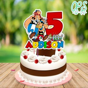 Asterix And Obelix Cake Topper Template Printable Instant Download