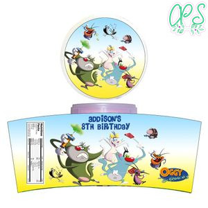 Oggy Cotton Candy Label Template To Print At Home Instant Download