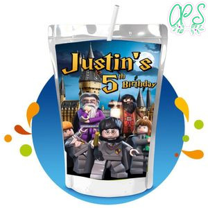 Lego Harry Potter Capri Sun Birthday Labels Digital File Printable Instant Download