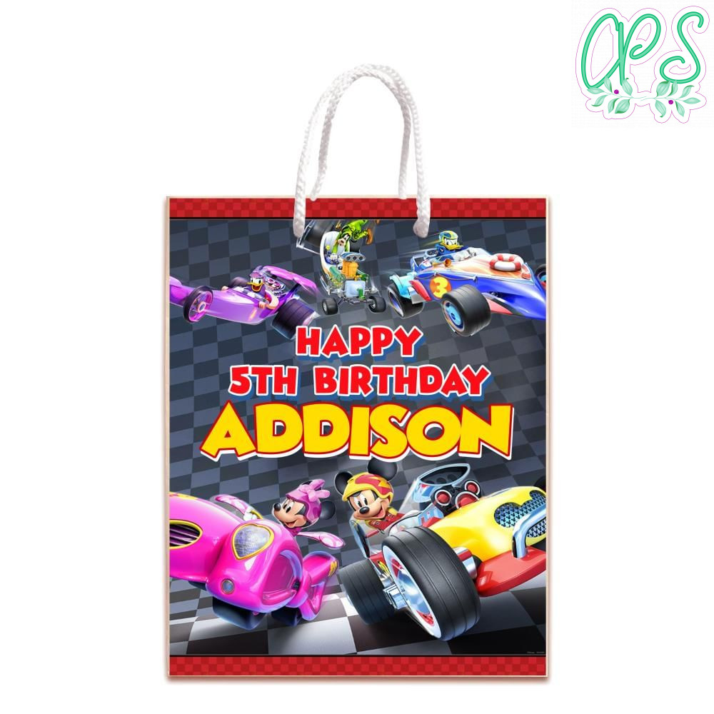 Mickey Roadster Racers Gift Bag Label Template Printable DIY ...