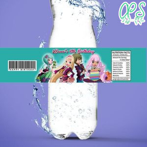 Regal Academy Birthday Water Bottle Label Template To Print At Home Instant Download